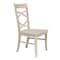 International Concepts Set of 2 Milano Chairs with Wood Seats, Unfinished C-316P - alternate 2